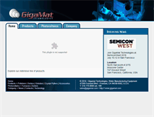 Tablet Screenshot of gigamat.com